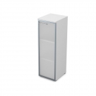 Пенал средний со стеклом правый ALSAV GLOSS LINE 9НП.017.6 Белый Премиум