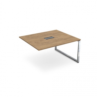 Стол системы БЭНЧ, переговорный, конечный ALSAV GLOSS LINE НСПК-О.927 Teakwood