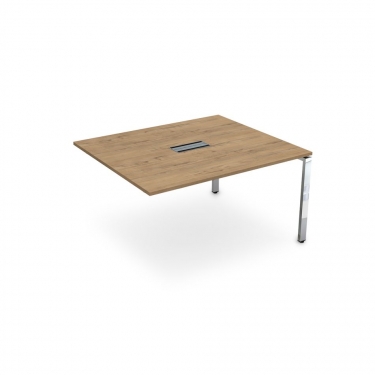 Стол системы БЭНЧ, переговорный, конечный ALSAV GLOSS LINE НСПК-П.926 Teakwood