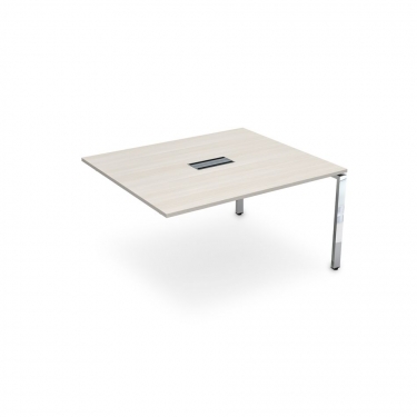 Стол системы БЭНЧ, переговорный, конечный ALSAV GLOSS LINE НСПК-П.928 Ivory