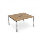 Стол системы БЭНЧ, переговорный, начальный ALSAV GLOSS LINE НСПН-П.926 Teakwood