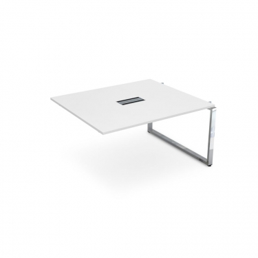 Стол системы БЭНЧ, переговорный, средний ALSAV GLOSS LINE НСПС-О.927 Белый Премиум