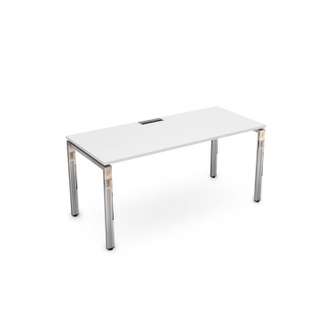 Стол рабочий, прямолинейный ALSAV GLOSS LINE НСР-П.004 Белый Премиум