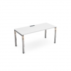 Стол рабочий, прямолинейный ALSAV GLOSS LINE НСР-П.009.1 Белый Премиум