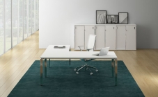 Комплект офисной мебели GLOSS LINE 04 Белый Премиум