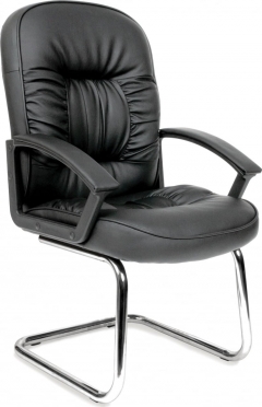 Кресло для посетителя CHAIRMAN 418V PVC Черный