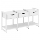 Тумба на регулируемых опорах наборная. Вариант 4 Рива LOFT VR.L-TN-4.O Металл белый Белый Бриллиант