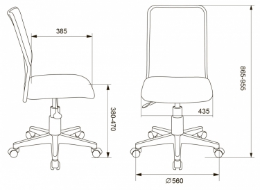 Кресло детское Бюрократ Бюрократ KD-9 пластик белый Розовый
