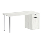 Стол письменный Рива HOME OFFICE VR.SP-3-158.1 Снежная Платина