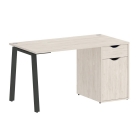 Стол письменный Рива HOME OFFICE VR.SP-3-138.1.A Денвер Светлый/Антрацит металл