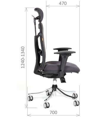 Кресло руководителя CHAIRMAN 769 TW-12/AC серый