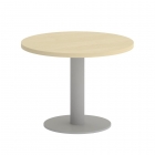 Стол журнальный круглый Рива HOME OFFICE VR.SP-5-60.1G Клен/Серый металл