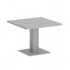 Стол журнальный квадратный Рива HOME OFFICE VR.SP-5-60.2G Серый/Серый металл