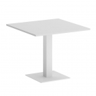 Стол журнальный квадратный Рива HOME OFFICE VR.SP-5-90.2 Белый/Белый металл