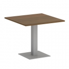 Стол журнальный квадратный Рива HOME OFFICE VR.SP-5-90.2 Орех Гварнери/Серый металл