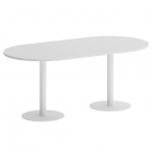 Стол овальный Рива HOME OFFICE VR.SP-5-180.1 Белый/Белый металл