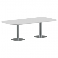 Конференц-стол на 6-8 человек IMAGO ПРГ-8 Белый-алюминий