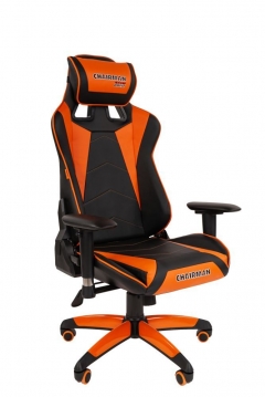 Кресло геймерское CHAIRMAN GAME 44 Черный-оранжевый