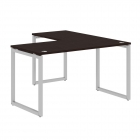 Стол угловой левый Skyland XTEN-Q XQCT 1415 L Легно темный Алюминий