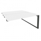 Стол рабочий руководителя с опорной тумбой левый Рива METAL SYSTEM DIRECT БГ.СРТ-6.9 Л Вяз Благородный