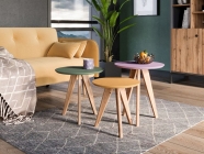 Стол журнальный Любимый дом Тип 8 350 Софт Шафран Дуб Вотан