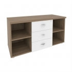Тумба сервисная с ящиками ONIX Рива O.TS-11 Дуб Аризона/Белый