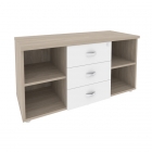 Тумба сервисная с ящиками ONIX Рива O.TS-11 Дуб Аттик/Белый