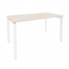 Стол рабочий на П-образном м/к Рива ONIX O.MP-SP-3.7 Денвер Светлый/Белый