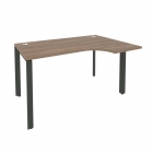 Стол эргономичный правый на П-образном м/к Рива ONIX O.MP-SA-2R Дуб Аризона/Антрацит