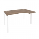 Стол эргономичный правый на П-образном м/к Рива ONIX O.MP-SA-2R Дуб Аризона/Белый