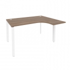 Стол эргономичный правый на П-образном м/к Рива ONIX O.MP-SA-3R Дуб Аризона/Белый