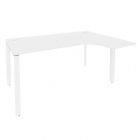 Стол эргономичный правый на П-образном м/к Рива ONIX O.MP-SA-4R Белый Бриллиант