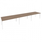 Стол переговорный 3 столешницы Рива ONIX O.MP-PRG-3.4 Дуб Аризона/Белый