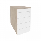 Тумба приставная / опорная TIP-ON Рива ONIX O.TPO-1.8 TIP Дуб Аттик/Белый