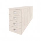 Тумба двойная приставная / опорная Рива ONIX O.TPO-2.8 Денвер Светлый