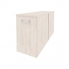 Тумба двойная низкая выдвижная приставная / опорная Рива ONIX O.VTPO-2.7 Денвер Светлый