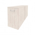 Тумба двойная низкая выдвижная приставная / опорная Рива ONIX O.VTPO-2.8 Денвер Светлый