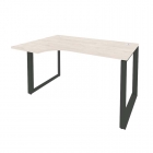 Стол эргономичный левый на О-образном м/к Рива ONIX O.MO-SA-2L Денвер Светлый/Антрацит