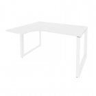 Стол эргономичный левый на О-образном м/к Рива ONIX O.MO-SA-3L Белый Бриллиант
