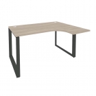 Стол эргономичный правый на О-образном м/к Рива ONIX O.MO-SA-3R Дуб Аттик/Антрацит