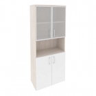 Шкаф высокий широкий Рива ONIX O.ST-1.4R Денвер Светлый/Белый