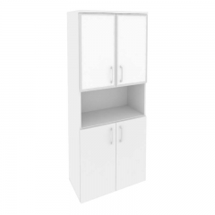 Шкаф высокий широкий ONIX O.ST-1.4R white Белый Бриллиант