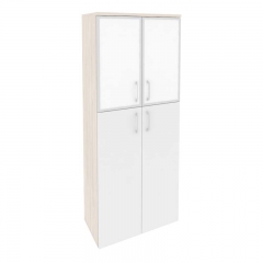 Шкаф высокий широкий ONIX O.ST-1.7R white Денвер Светлый/Белый