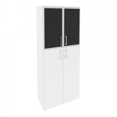 Шкаф высокий широкий ONIX O.ST-1.7R black Белый Бриллиант