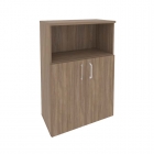 Шкаф средний широкий 2 низких фасада ЛДСП Рива ONIX O.ST-2.1 Дуб Аризона