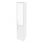 Шкаф высокий узкий правый Рива ONIX O.SU-1.2RR white Белый Бриллиант