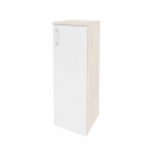 Шкаф средний узкий правый Рива ONIX O.SU-2.3R Денвер Светлый/Белый