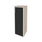 Шкаф средний узкий правый Рива ONIX O.SU-2.4RR black Дуб Аттик