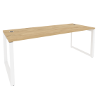 Стол рабочий руководителя на О-образном м/к ONIX Рива O.MO-SRR-6.8 Тиквуд Светлый/Белый