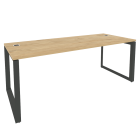 Стол рабочий руководителя на О-образном м/к ONIX Рива O.MO-SRR-6.8 Тиквуд Светлый/Антрацит